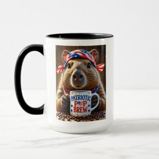 Taza Mug de amantes de animales patrióticos - Capibara
