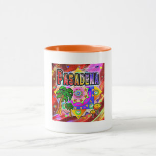 Taza Mug de amigos tropicales de Pasadena