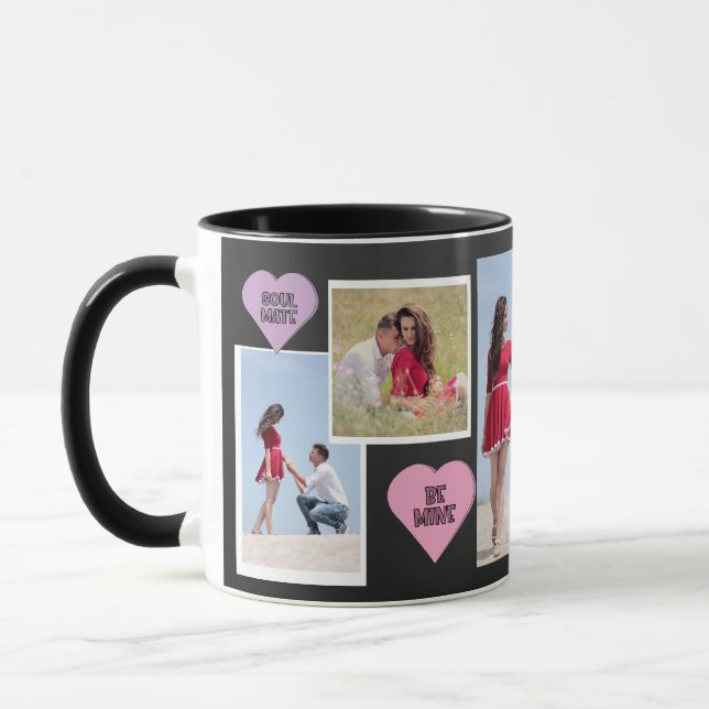 Taza Mug de amor de foto personalizada (Izquierda)