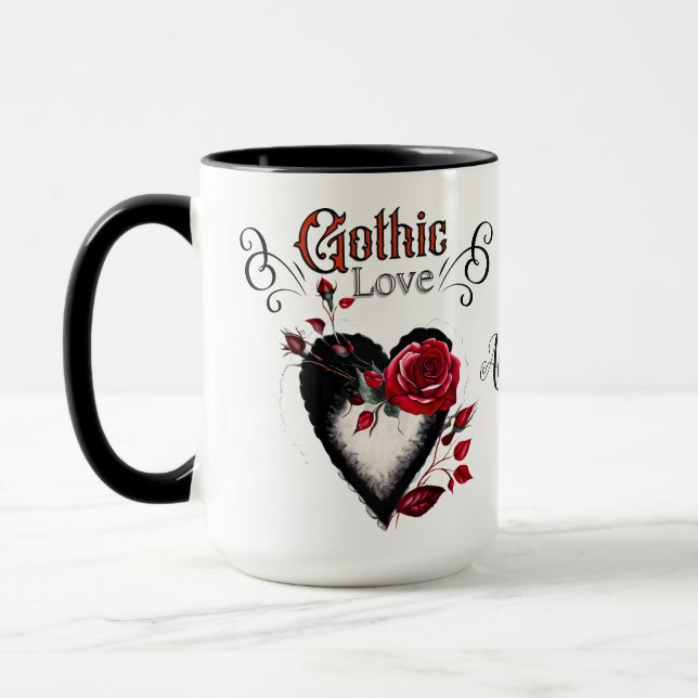 Taza Mug de amor gótico (Izquierda)