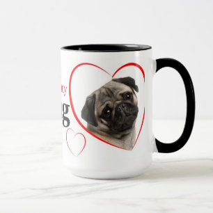 Taza Mug de amor pug