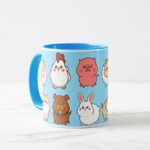 Taza Mug. de animales de granja