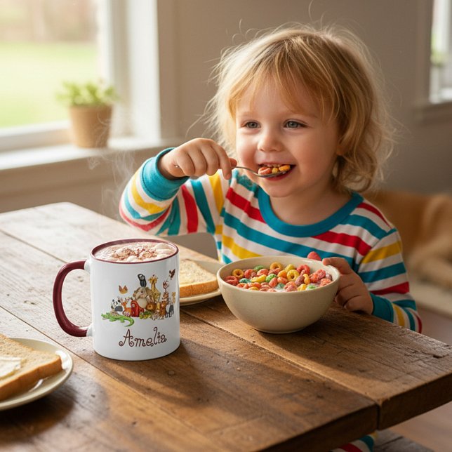 Taza Mug de animales del niño personalizado (Subido por el creador)