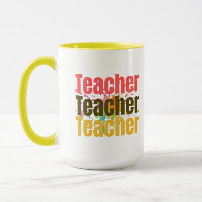 Taza Mug de aprecio del profesor | Gracias regalo (Izquierda)