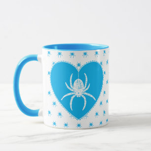 Taza Mug de araña azul