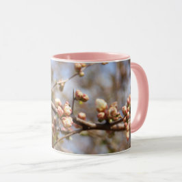 Taza Mug de árbol de manzana rosado de hueso