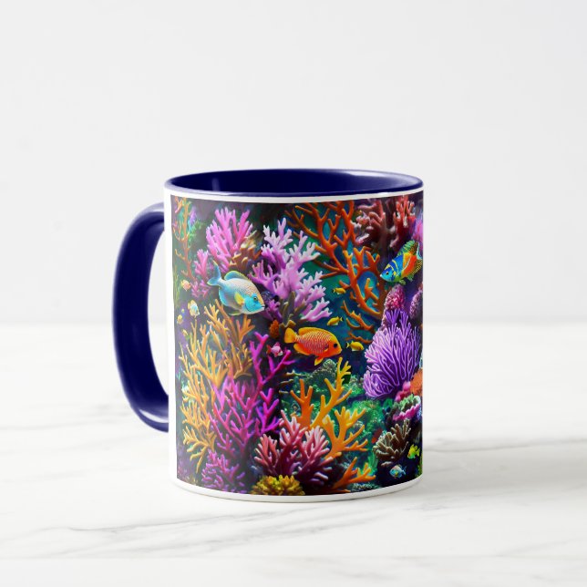 Taza Mug de arrecife de coral encantado (Anverso izquierdo)