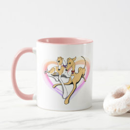 Taza Mug de arte Heart Greyhound