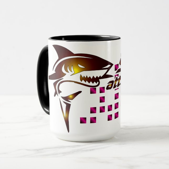 Taza Mug de ataque de tiburón (Anverso izquierdo)