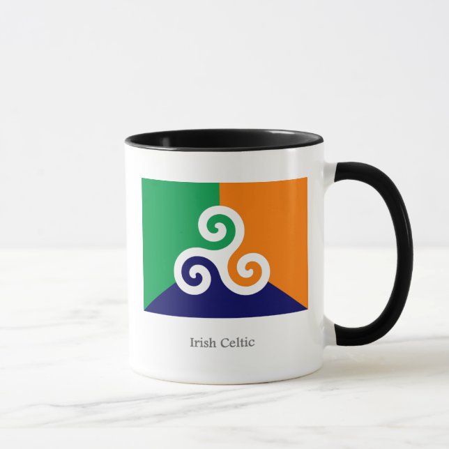 Taza Mug. de bandera celta irlandesa (Derecha)