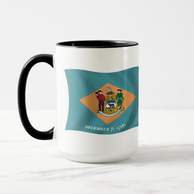 Taza Mug de bandera de Delaware (Izquierda)