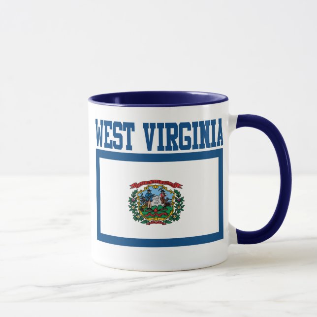 Taza Mug de bandera del estado de Virginia Occidental (Derecha)