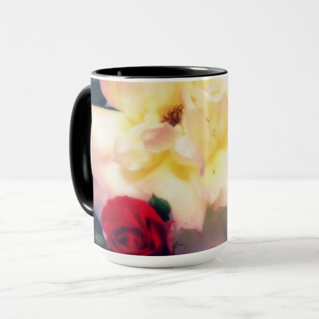 Taza Mug de bebida de Red Rose Bud (Anverso izquierdo)
