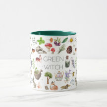 Mug de bruja verde