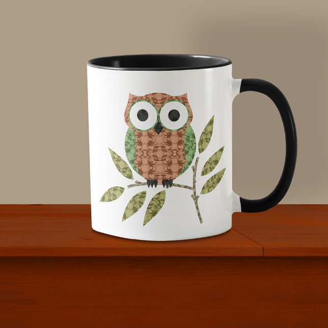Taza Mug de búho cúbico (Subido por el creador)