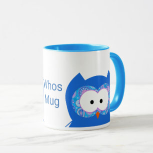 Taza Mug de búho cúbico