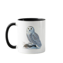 Mug de búho de nieve - Elegancia ártica en cada si