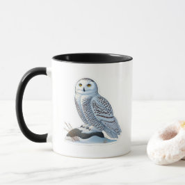 Taza Mug de búho de nieve - Elegancia ártica en cada si