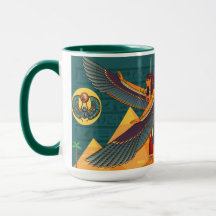 Mug de café de diseño egipcio