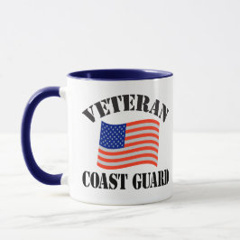 TAZA MUG DE CAFÉ DE VETERANO DE LA GUARDIA COSTA