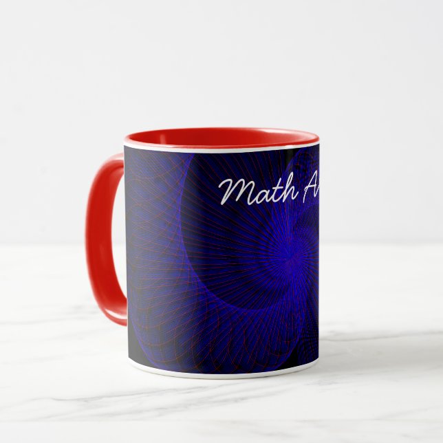 Taza Mug de café geométrico de embudo doble arriba abaj (Anverso izquierdo)