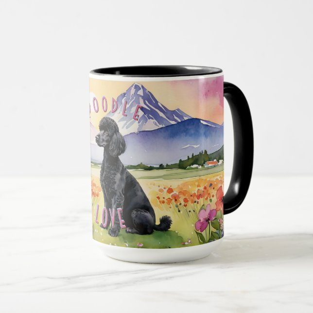 Taza Mug de cangrejo negro, amanecer de granja de Perso (Anverso derecho)