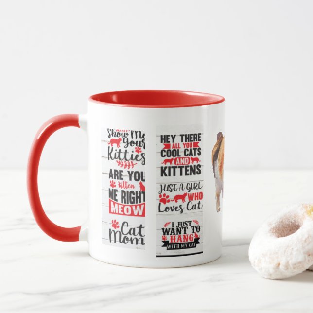 Taza Mug de 'Cat Lady' (Con donut)