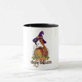 Taza Mug de Cerdo de Guinea Halloween