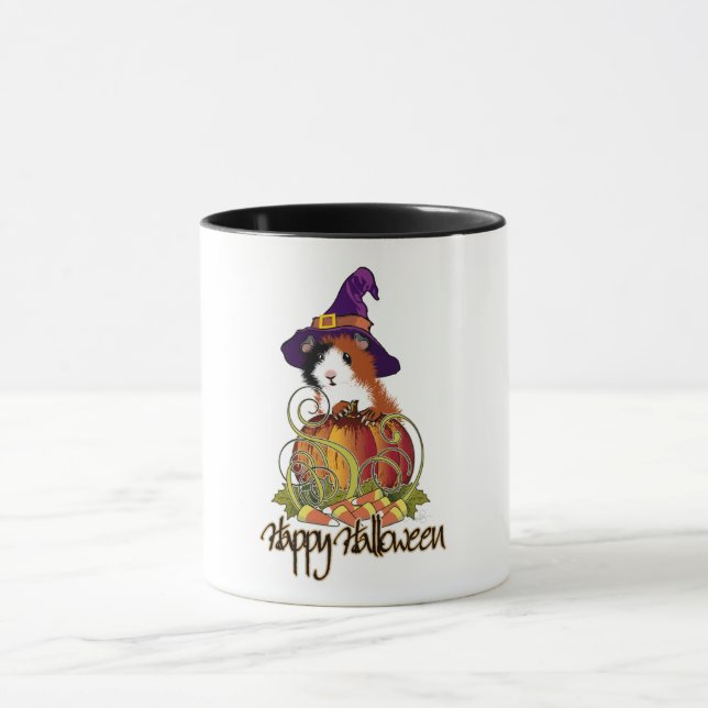 Taza Mug de Cerdo de Guinea Halloween (Centro)
