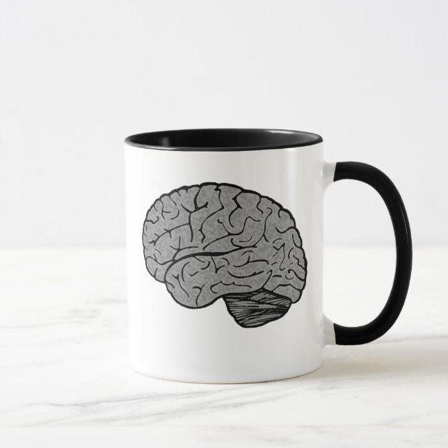 Taza Mug de cerebro estilizado (Derecha)