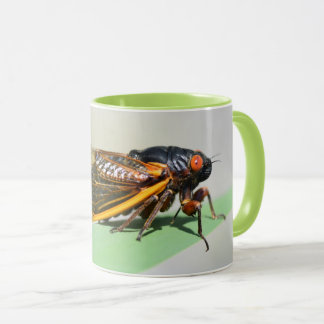 Taza Mug de cigarra periódica - disfrutar del café con