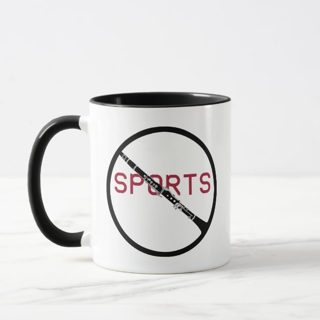 Taza Mug de Clarinet antideportiva (Izquierda)