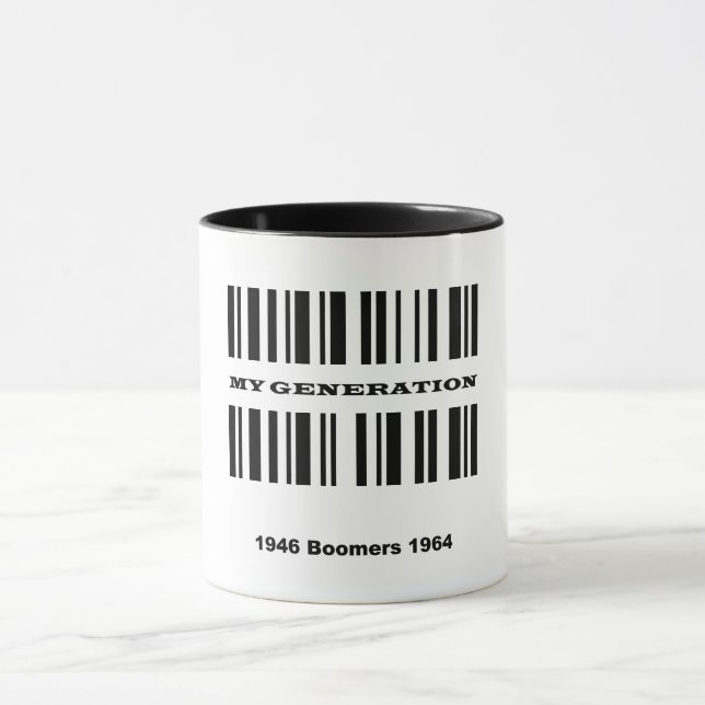 Taza Mug de código de barras Boomer (Centro)