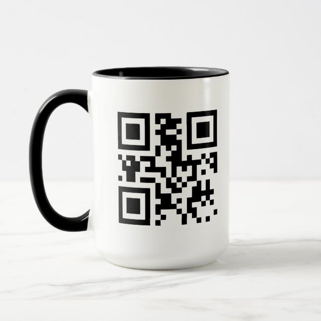Taza Mug de código QR del personalizado (Izquierda)