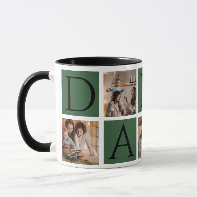 Taza Mug de collage de fotos - 5Fotos | Día perfecto pa (Izquierda)