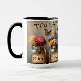 Taza Mug De Color Cerámico, Hoy Elijo...