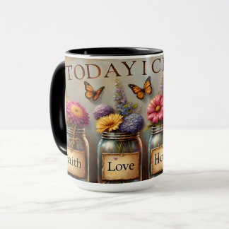 Taza Mug De Color Cerámico, Hoy Elijo...