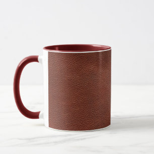 Taza Mug. de combinación de cuero