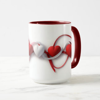Taza Mug de corazón artístico