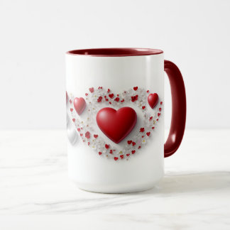 Taza Mug de corazón artístico