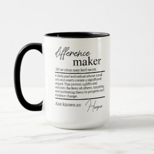 Taza Mug de creador de diferencias, marca de diferencia