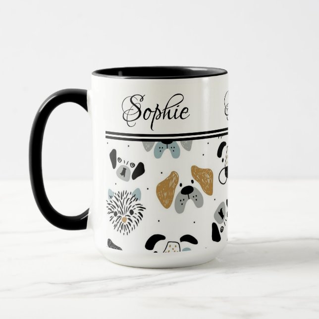 Taza Mug de Cute Pups (Izquierda)