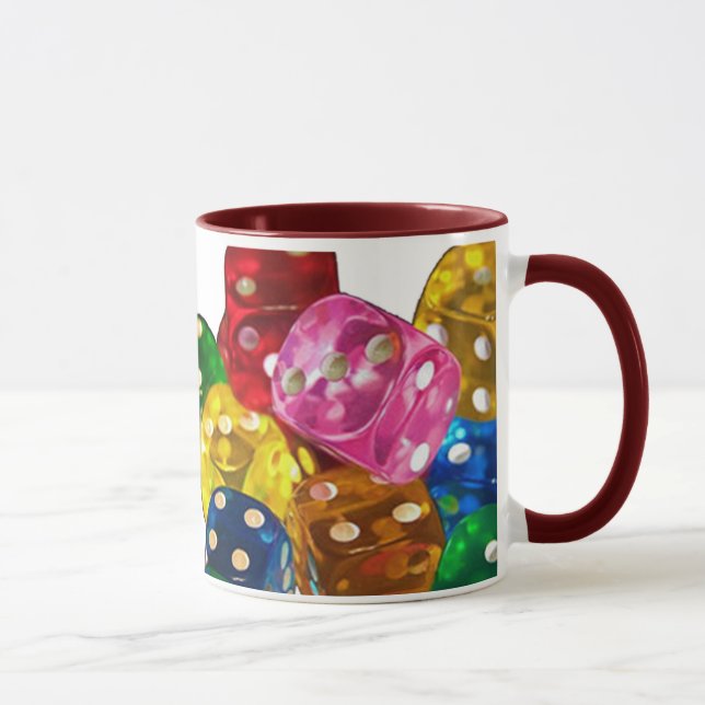 Taza Mug de dados coloridos (Derecha)