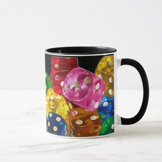 Taza Mug de dados coloridos (Derecha)