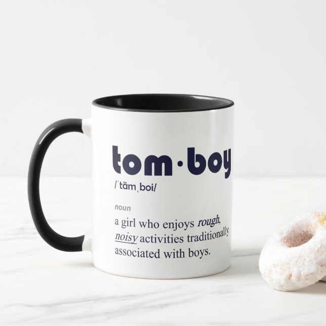 Taza Mug de definición de tomboy (Con donut)