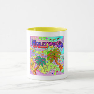 Taza Mug de destino de vacaciones de Hollywood