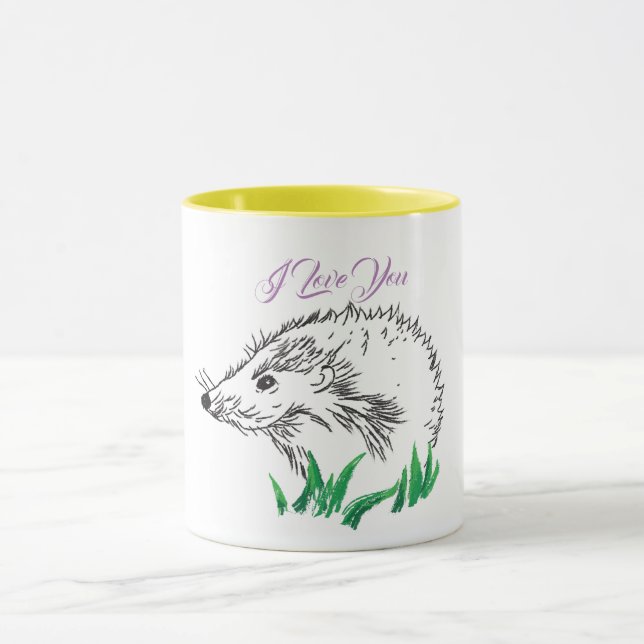 Taza Mug. de dibujos de edgehog (Centro)