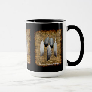 Taza Mug de diseñador de diseños nativos americanos de