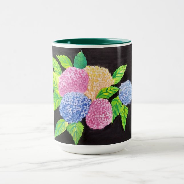 Taza Mug de diseño de flores por Rashmi (Centro)