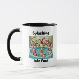 Taza Mug de diseño de grupo de animales salvajes